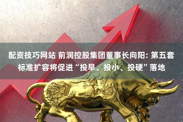 配资技巧网站 前润控股集团董事长向阳: 第五套标准扩容将促进“投早、投小、投硬”落地